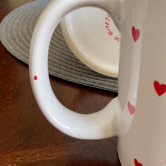 Vintage 1987 Lillian Vernon Heart Mug Set of 2 with Original Boxes No. 9283 - Picture 11 of 16